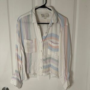 Vintage Havana Striped Button-Up Shirt